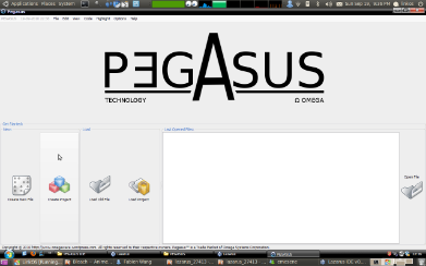 PEGASUS, welcome page.